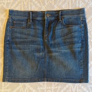 Ann Taylor Loft Petite Denim Mini Skirt